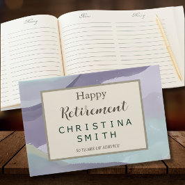 Abstraktes Party für die zeitgenössische Aquarellg Gästebuch