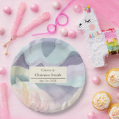 Abstraktes Party für die zeitgenössische Aquarellg Pappteller (Party)