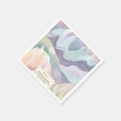 Abstraktes Party für die zeitgenössische Aquarellg Serviette (Ecke)