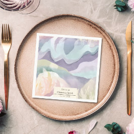 Abstraktes Party für die zeitgenössische Aquarellg Serviette