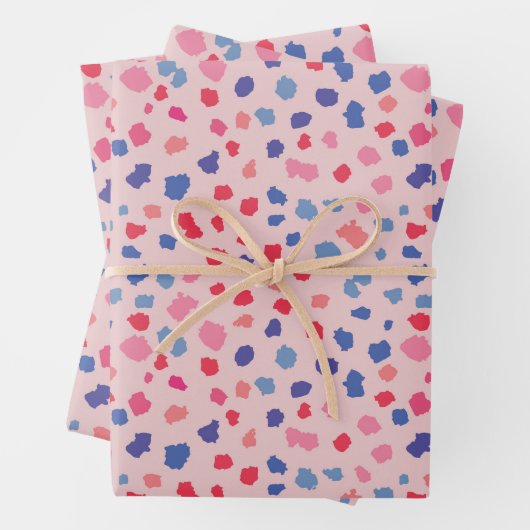 Abstraktes Party Geschenkpapier Set (Beispiel)