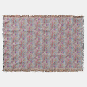 Abstraktes Pastell-Blumen-Wurfdecke Decke