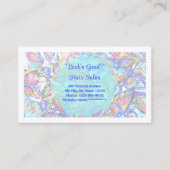 Abstraktes Pastell-Blumendesign anpassbar Visitenkarte (Vorderseite)