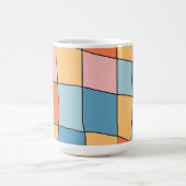 Abstraktes Pastell-Geometrisches Muster Tasse (Mittel)