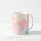 Abstraktes Pastell Kaffeetasse (VorderseiteRechts)
