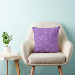 Abstraktes Pastell-Lila Design Kissen