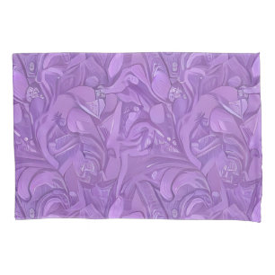 Abstraktes Pastell-Lila Design Kissenbezug
