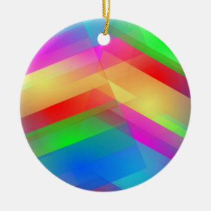 abstraktes Pastell-Ornament Keramik Ornament