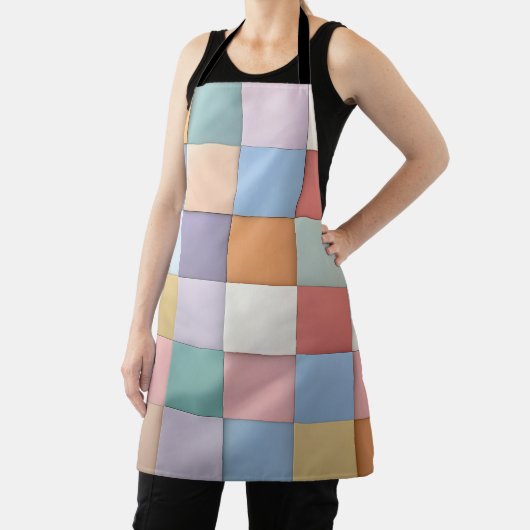 Abstraktes Pastell-Tile-Wandmuster Schürze (InSitu)