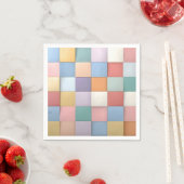 Abstraktes Pastell-Tile-Wandmuster Serviette (Beispiel)