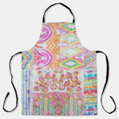 Abstraktes Patchwork, Aquarellmuster gefärbte Kraw Schürze (Vorderseite)