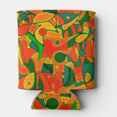 Abstraktes Patchwork Dosenkühler (Rückseite)