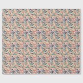 Abstraktes Patchwork: geometrische Blumencreme. Geschenkpapier (Flach)