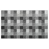 Abstraktes Patchwork - Schwarzweiß Stoff (Yard (91,4 cm))