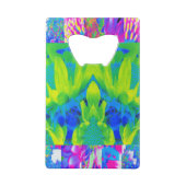Abstraktes Patchwork Sonnenblumengarten Collage Geldbeutel Flaschenöffner (Rückseite)