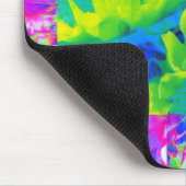 Abstraktes Patchwork Sonnenblumengarten Collage Mousepad (Ecke)