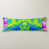 Abstraktes Patchwork Sonnenblumengarten Collage Seitenschläferkissen (Vorderseite)