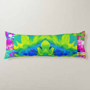 Abstraktes Patchwork Sonnenblumengarten Collage Seitenschläferkissen