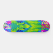 Abstraktes Patchwork Sonnenblumengarten Collage Skateboard (Horizontal)