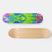 Abstraktes Patchwork Sonnenblumengarten Collage Skateboard (Horizontal)