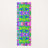 Abstraktes Patchwork Sonnenblumengarten Collage Yogamatte (Vorderseite)