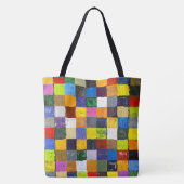 Abstraktes Patchwork Tasche (Rückseite)