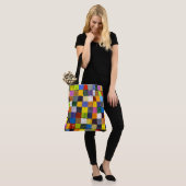 Abstraktes Patchwork Tasche (Am Model)