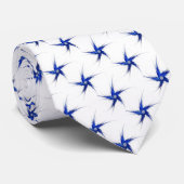 Abstraktes Patriotisches Fraktal Stars Necktie Krawatte (Gerollt)