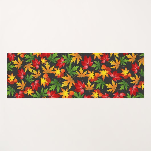 ABSTRAKTES PATTER FÜR FALL-AUTUMNMAPLE YOGAMATTE (Vorderseite (Horizontal))