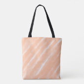 Abstraktes Peach Fuzz Wasserfarben Muster Modernes Tasche (Rückseite)