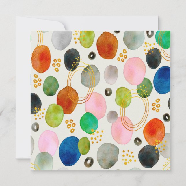 Abstraktes Pebble Gold Glitzer Art (Vorderseite)