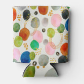 Abstraktes Pebble Gold Glitzer Art Dosenkühler (Vorderseite)