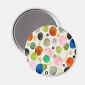 Abstraktes Pebble Gold Glitzer Art Magnet (Vorderseite/Rückseite)