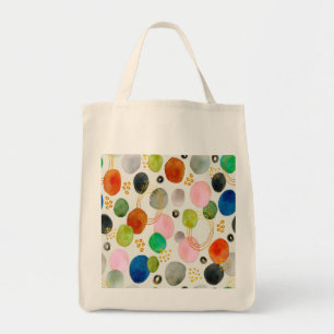 Abstraktes Pebble Gold Glitzer Art Tragetasche