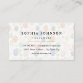 Abstraktes Pebble Gold Glitzer Art Visitenkarte (Rückseite)