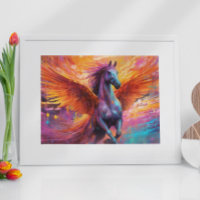Abstraktes Pegasus Pferd-Gemälde