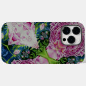 Abstraktes Peony Aquarell Boho Retro Case-Mate iPhone Hülle (Rückseite (Horizontal))