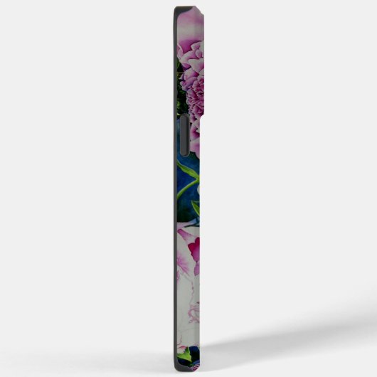 Abstraktes Peony Aquarell Boho Retro Case-Mate iPhone Hülle (Rückseite / Rechts)