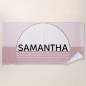 Abstraktes Personalisiertes Badetuch (Vorderseite)