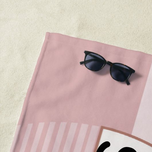 Abstraktes Personalisiertes Badetuch (Beispiel)