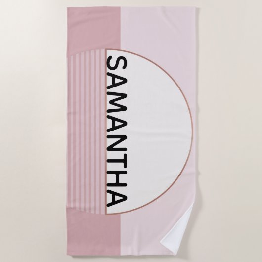 Abstraktes Personalisiertes Badetuch (Vorderseite)