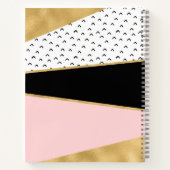 Abstraktes Personalisiertes Notebook Notizblock (Rückseite)