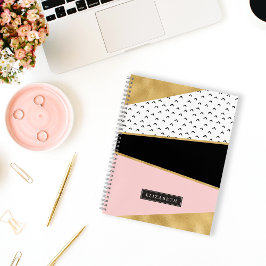 Abstraktes Personalisiertes Notebook Notizblock