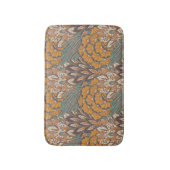 Abstraktes Pfau-Feder-Muster Badematte (Vorderseite Vertikal)