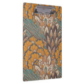 Abstraktes Pfau-Feder-Muster Klemmbrett (Rechts)