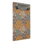 Abstraktes Pfau-Feder-Muster Mini Klemmbrett (Schrägansicht)
