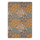 Abstraktes Pfau-Feder-Muster Mini Klemmbrett (Rückseite)