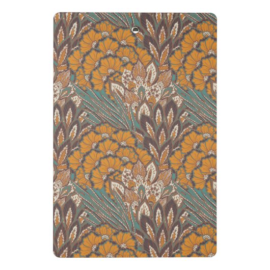 Abstraktes Pfau-Feder-Muster Mini Klemmbrett (Rückseite)