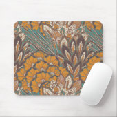 Abstraktes Pfau-Feder-Muster Mousepad (Mit Mouse)