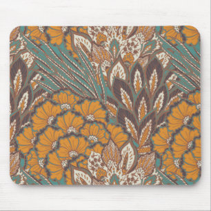 Abstraktes Pfau-Feder-Muster Mousepad